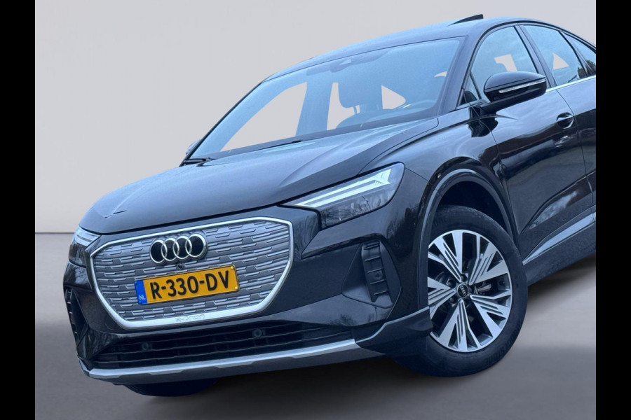 Audi Q4 Sportback e-tron 35 Launch edition Advanced Plus 55 kWh, SOH 92%, panoramadak, leder, trekhaak, stoelverwarming