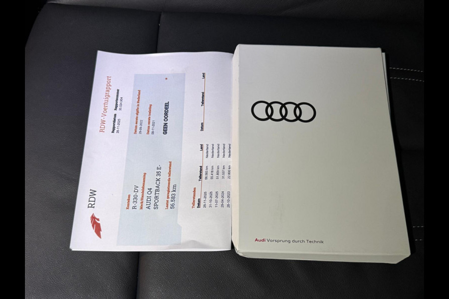 Audi Q4 Sportback e-tron 35 Launch edition Advanced Plus 55 kWh, SOH 92%, panoramadak, leder, trekhaak, stoelverwarming