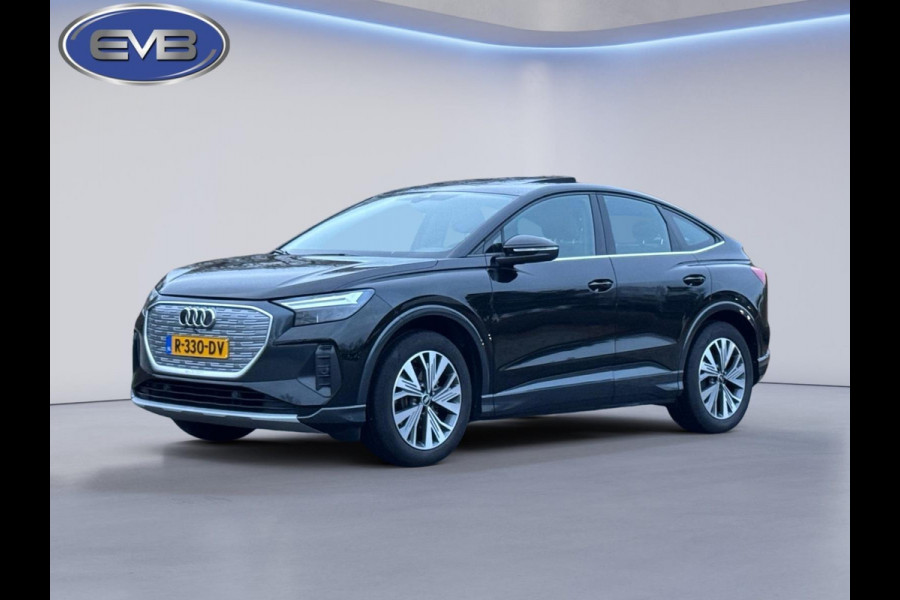 Audi Q4 Sportback e-tron 35 Launch edition Advanced Plus 55 kWh, SOH 92%, panoramadak, leder, trekhaak, stoelverwarming