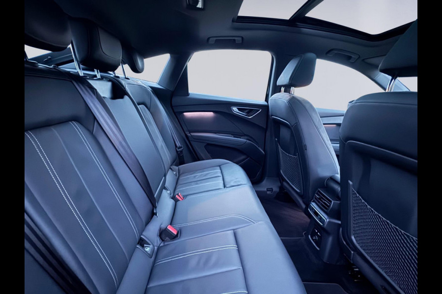 Audi Q4 Sportback e-tron 35 Launch edition Advanced Plus 55 kWh, SOH 92%, panoramadak, leder, trekhaak, stoelverwarming
