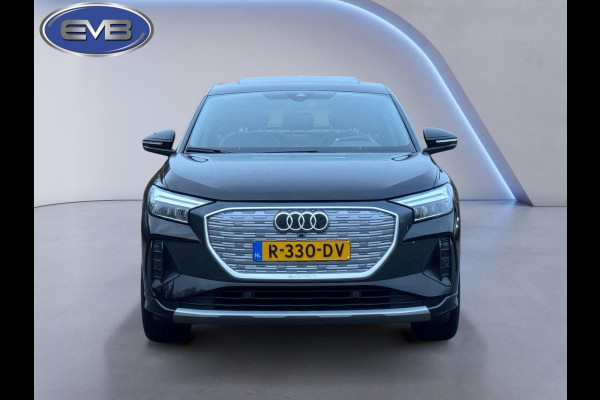 Audi Q4 Sportback e-tron 35 Launch edition Advanced Plus 55 kWh, SOH 92%, panoramadak, leder, trekhaak, stoelverwarming