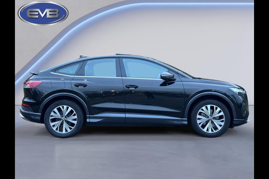 Audi Q4 Sportback e-tron 35 Launch edition Advanced Plus 55 kWh, SOH 92%, panoramadak, leder, trekhaak, stoelverwarming