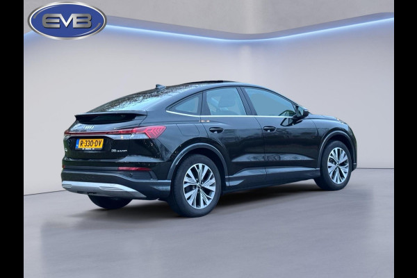Audi Q4 Sportback e-tron 35 Launch edition Advanced Plus 55 kWh, SOH 92%, panoramadak, leder, trekhaak, stoelverwarming