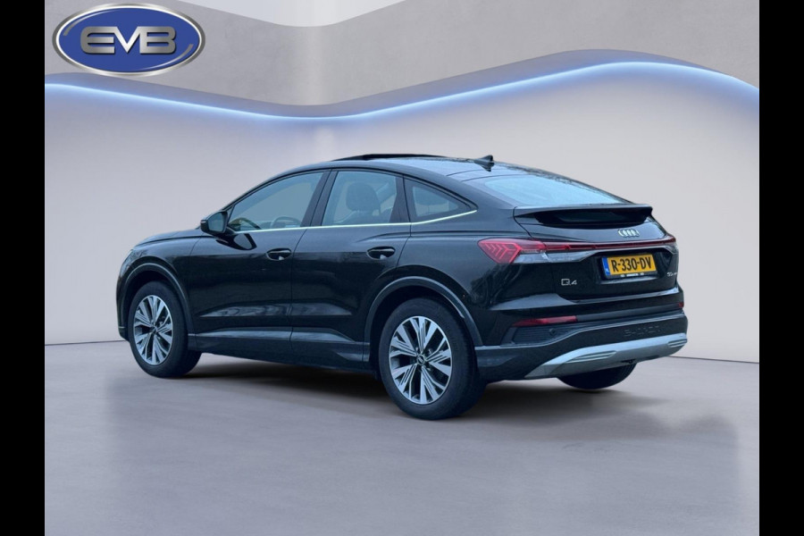 Audi Q4 Sportback e-tron 35 Launch edition Advanced Plus 55 kWh, SOH 92%, panoramadak, leder, trekhaak, stoelverwarming