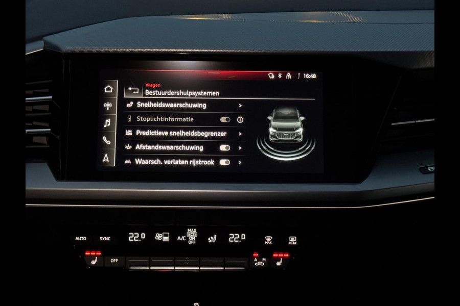 Audi Q4 Sportback e-tron 35 Launch edition Advanced Plus 55 kWh, SOH 92%, panoramadak, leder, trekhaak, stoelverwarming