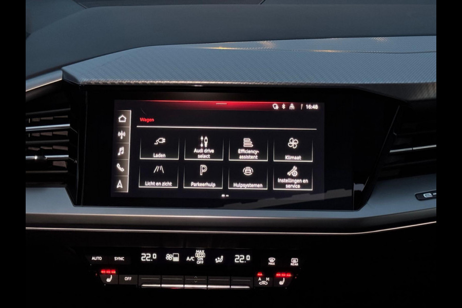 Audi Q4 Sportback e-tron 35 Launch edition Advanced Plus 55 kWh, SOH 92%, panoramadak, leder, trekhaak, stoelverwarming