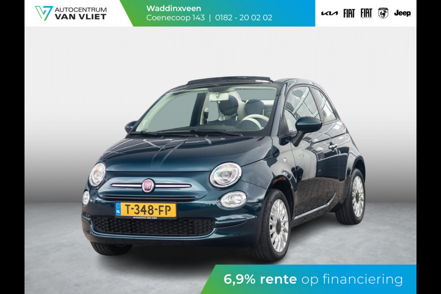 Fiat 500C Hybrid Club | Airco | Cruise | PDC | Apple Carplay | Kap Beige | Ambiance Ivoor