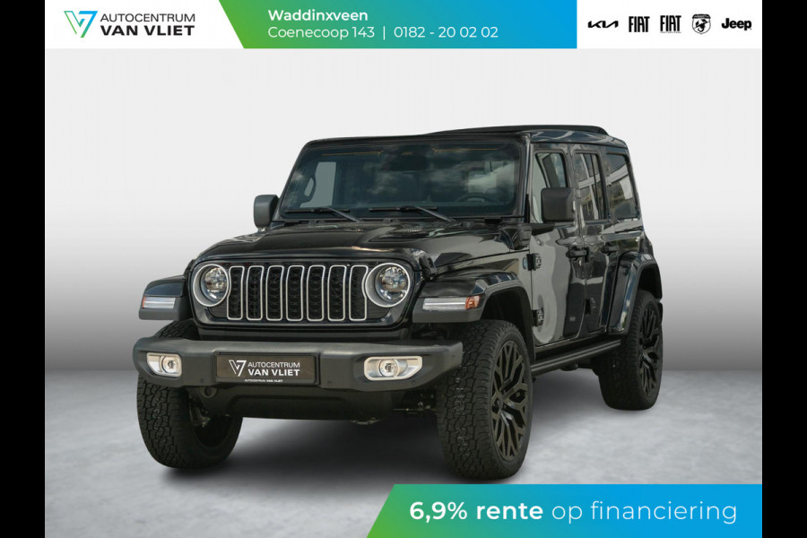 Jeep Wrangler Unlimited 4xe 380 Sahara | 22" Brute velgen | Uit voorraad leverbaar | MY25 | Sky One-Touch Power Soft Top | Geel kenteken !