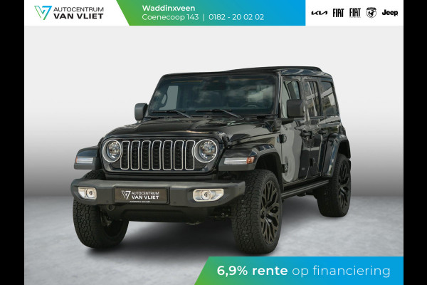 Jeep Wrangler Unlimited 4xe 380 Sahara | 22" Brute velgen | Uit voorraad leverbaar | MY25 | Sky One-Touch Power Soft Top | Geel kenteken !