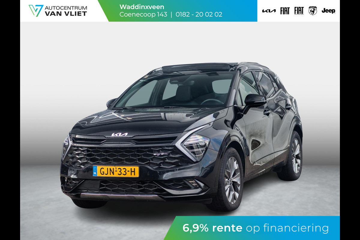 Kia Sportage 1.6 T-GDi Hybrid GT-Line l Navigatie l Apple carplay en Android auto l Stoel en Stuurwiel verwarming l Elektrisch Schuifkantel dak l