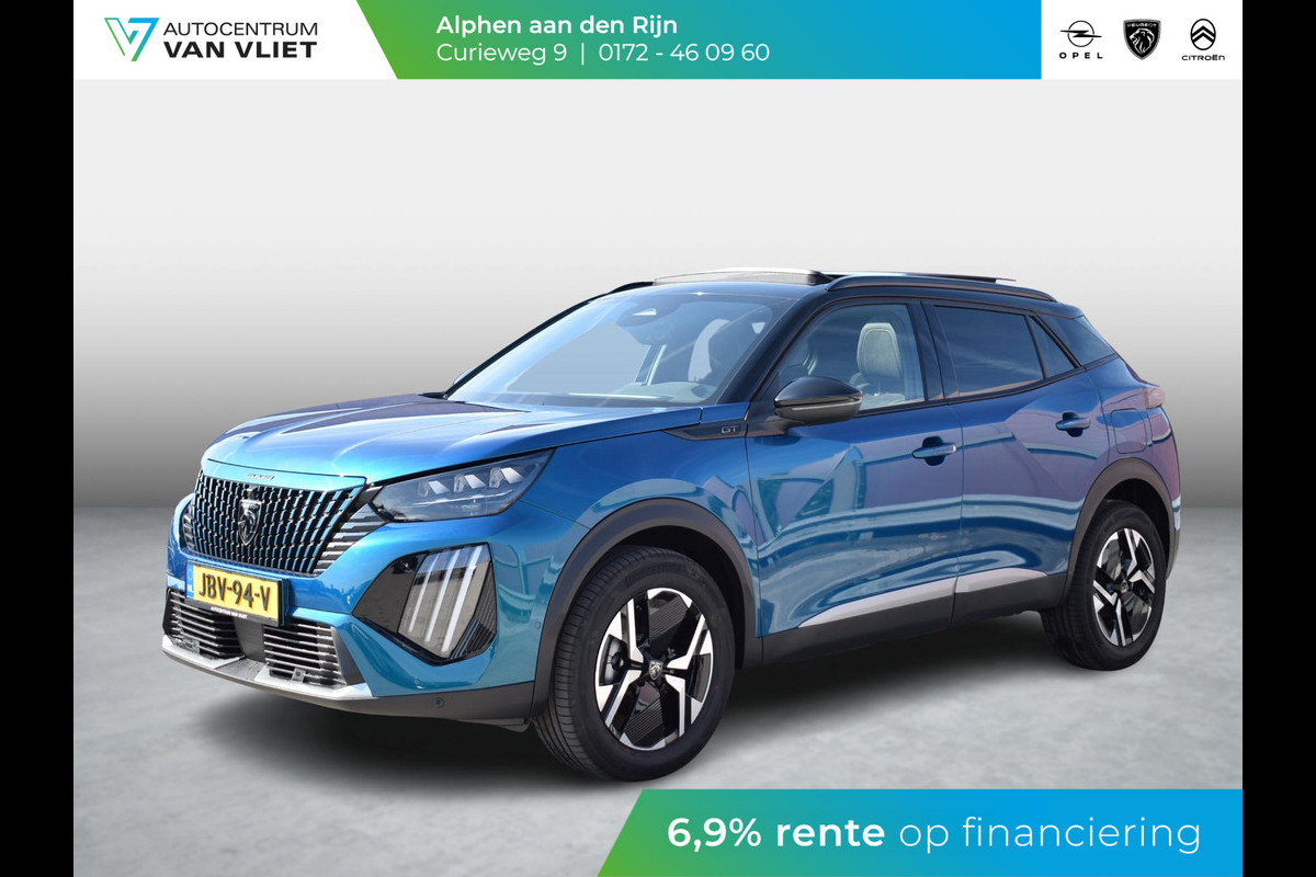 Peugeot 2008 1.2 Hybrid 145 GT 8 JAAR GARANTIE | SCHUIFDAK | ALCANTARA | ACHTERUITRIJCAMERA MET SENSOREN | NAVIGATIE & CARPLAY | E.C.C. |