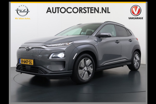 Hyundai Kona EV Premium 64kWh Leer SOH 100% Warmtepomp Krell®-Premium Audio Stoelverwarming+Koeling Camera Apple Carplay Android Auto Head-Up Stuurverwarming Elek.Stoelen Blind Spot Lane Assist VESS 1e Eigenaar Origineel Nederlandse Auto 45.000,-nieuw
