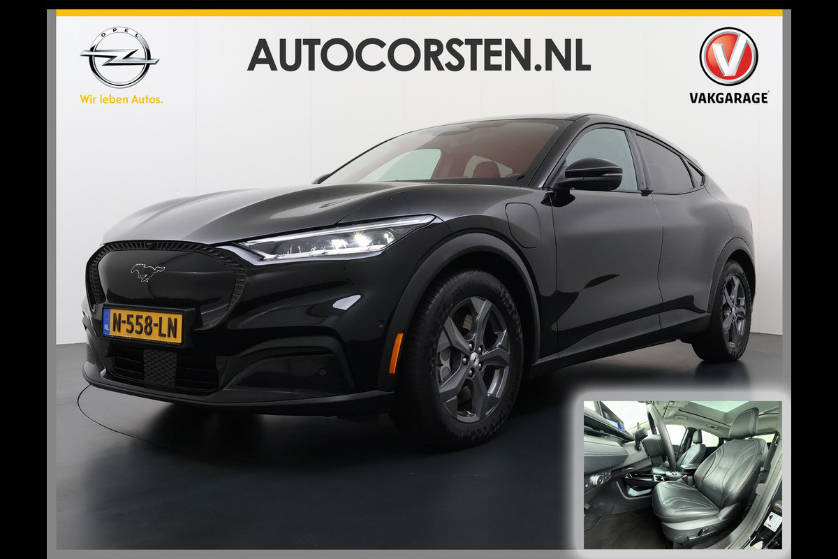 Ford Mustang Mach-E Extended Range RWD 98kWhTechnology Pack Plus Leder Pano-dak Extend B&O®-Hifi Audio 360°Camera Stoel+Stuurverwarming SOH 92.5% Memory Keyless Lane Departure Warning/Lane Keeping Aid Road Edge Detection 1e Eigenaar Origineel Nederlandse Auto Nieuwprijs €60.674,-