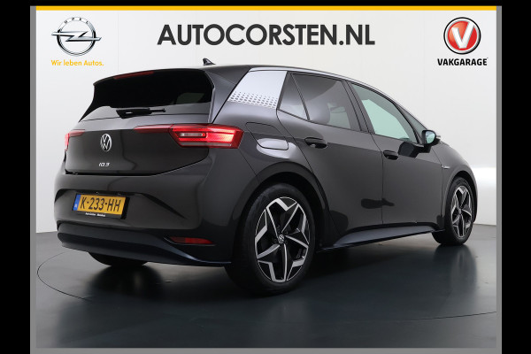 Volkswagen ID.3 First Plus 58 kWh SOH 96% Adap.Cruise Matrix led 19"lm Stoel-verwarmd Navi-Pro Camera Apple Carplay Ecc Auto Lmv DAB  Keyless Advanced Led-a-licht dynamisch Zwarte Hemel Origineel Nederlandse Auto € 44.000 nieuw !