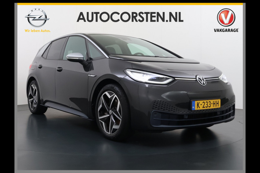 Volkswagen ID.3 First Plus 58 kWh SOH 96% Adap.Cruise Matrix led 19"lm Stoel-verwarmd Navi-Pro Camera Apple Carplay Ecc Auto Lmv DAB  Keyless Advanced Led-a-licht dynamisch Zwarte Hemel Origineel Nederlandse Auto € 44.000 nieuw !