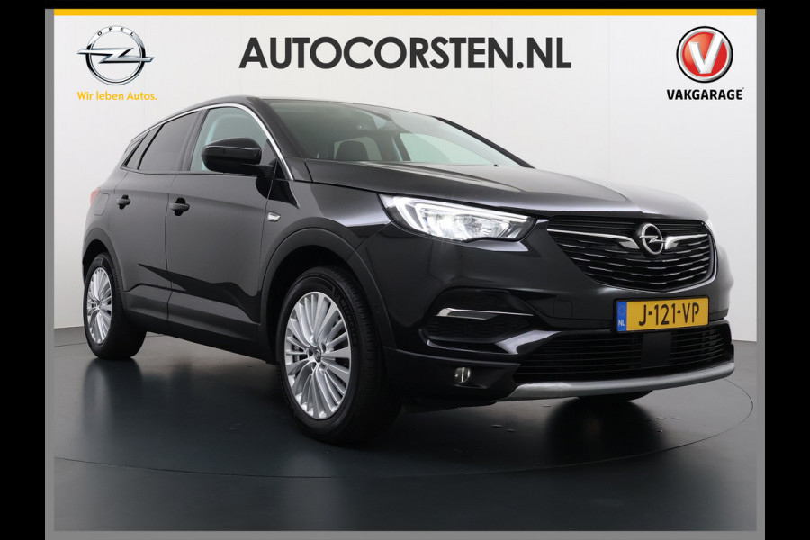Opel Grandland X T131PK AUT-8Navi Trekhaak Innovation Camera Pdc Ecc Apple Carplay Android AGR-Comfortstoel LED Cruise Control Lane Assist Lmv 18" Licht-Regensensor Sensor dodehoek 1e Eigenaar Origineel Nederlandse Auto 1.300KG Trekgewicht € 40.000 nieuw