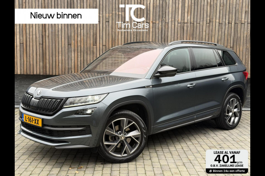 Škoda Kodiaq 1.5 TSI Sportline Automaat | Trekhaak uitklapbaar | Navigatiesysteem | Stoelverwarming | Stuurverwarming | Getint glas | Cruise