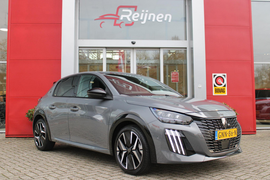 Peugeot 208 Hybrid 145PK e-DCS6 GT PACK | ELEKTRISCH VERSTELBARE BESTUURDERSSTOEL MET MASSAGE FUNCTIE | CAMERA VOOR + ACHTER | ALCANTARA BEKLEDING | DODEHOEK DETECTIE | ADAPTIVE CRUISE CONTROL | NAVIGATIE | DRAADLOZE APPLE CARPLAY/ANDROID AURO | PANORAMA DAK | ZWART DAK | FULL LED KOPLAMPEN | DRAADLOZE TELEFOONLADER | STOEL VERWARMING | LICHTMETALEN VELGEN 17" | GETINTE RUITEN |