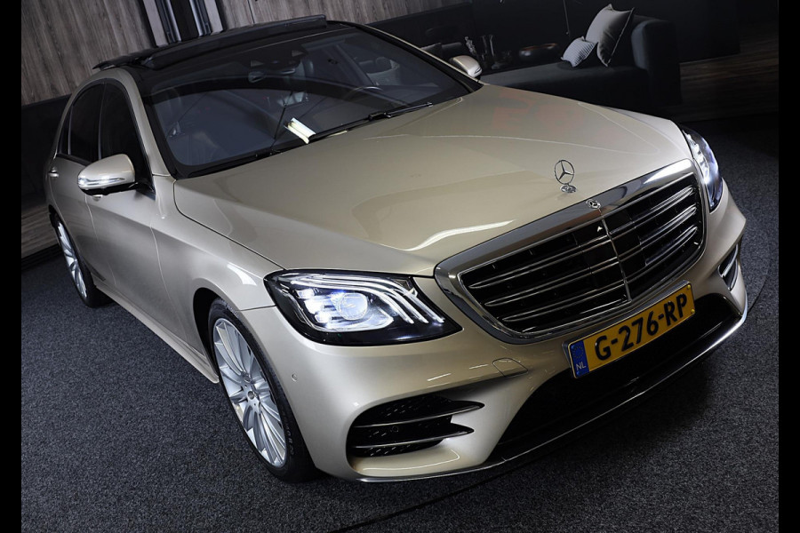 Mercedes-Benz S-Klasse S500 4MATIC Lang AMG Line / Acc / Lane Assist / Dode Hoek / 360 Camera / Chauffeurspakket / Schermen / Pano / Led