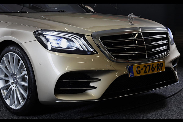 Mercedes-Benz S-Klasse S500 4MATIC Lang AMG Line / Acc / Lane Assist / Dode Hoek / 360 Camera / Chauffeurspakket / Schermen / Pano / Led