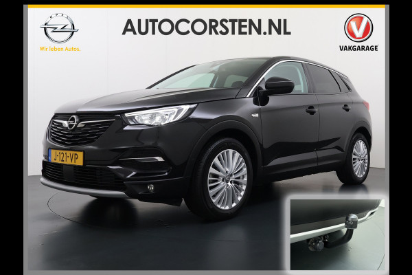 Opel Grandland X T131PK AUT-8Navi Trekhaak Innovation Camera Pdc Ecc Apple Carplay Android AGR-Comfortstoel LED Cruise Control Lane Assist Lmv 18" Licht-Regensensor Sensor dodehoek 1e Eigenaar Origineel Nederlandse Auto 1.300KG Trekgewicht € 40.000 nieuw