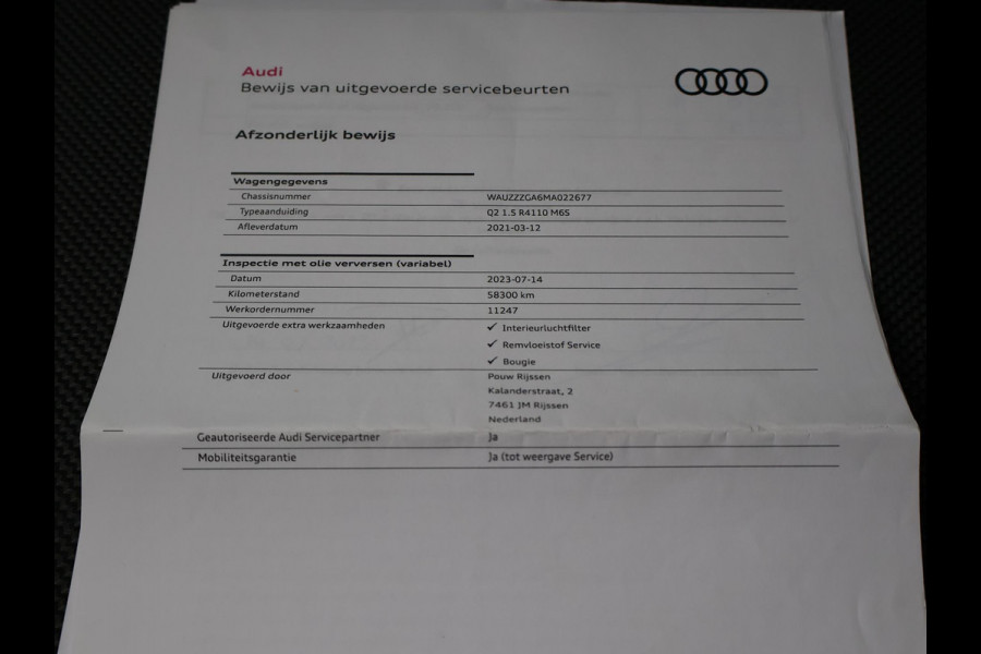 Audi Q2 35 TFSI 1.5T 4-CIL. 150 PK + DIGITALE COCKPIT TREKHAAK | CAMERA | CARPLAY | 18 INCH