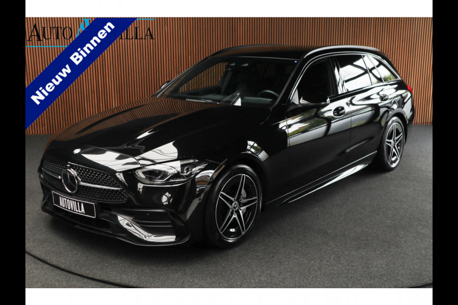 Mercedes-Benz C-Klasse Estate 180 AMG Line Navi Leer Camera Nightpack PTS Ambient Elekt. achterklep PTS LM velgen BTW auto!