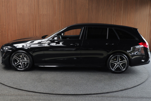 Mercedes-Benz C-Klasse Estate 180 AMG Line Navi Leer Camera Nightpack PTS Ambient Elekt. achterklep PTS LM velgen BTW auto!