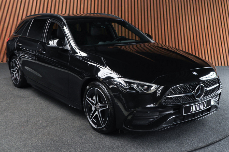 Mercedes-Benz C-Klasse Estate 180 AMG Line Navi Leer Camera Nightpack PTS Ambient Elekt. achterklep PTS LM velgen BTW auto!