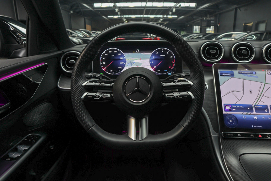 Mercedes-Benz C-Klasse Estate 180 AMG Line Navi Leer Camera Nightpack PTS Ambient Elekt. achterklep PTS LM velgen BTW auto!