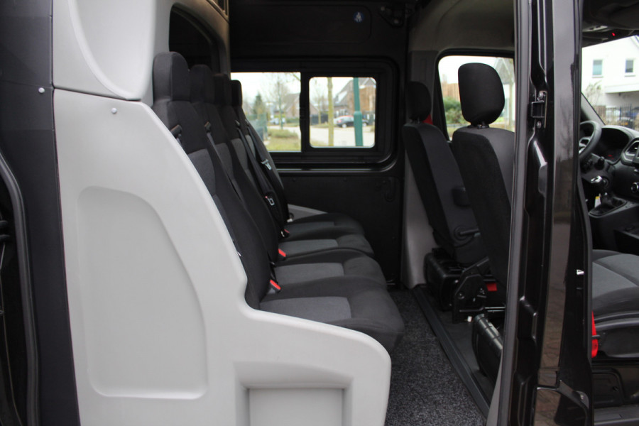 Renault Master T35 2.3 dCi 180PK L3H2 E6 DC Energy Comfort ✓ Dubbele Cabine 6 persoons ✓ trekhaak ✓ navigatie ✓ camera