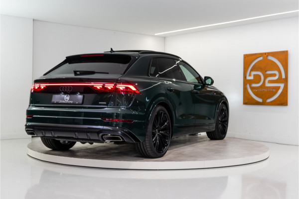Audi Q8 60 TFSI E Quattro S-Edition Competition 490PK | Goodwood Green | 3D B&O | Pano | VOL! 5 JAAR FABR. GARANTIE