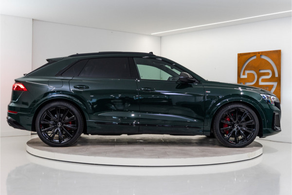 Audi Q8 60 TFSI E Quattro S-Edition Competition 490PK | Goodwood Green | 3D B&O | Pano | VOL! 5 JAAR FABR. GARANTIE