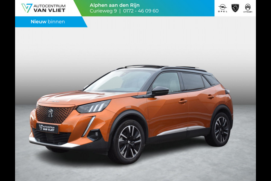 Peugeot e-2008 EV GT Première 1 fase 50 kWh SCHUIF- KANTELDAK | NAVI & CARPLAY | ACHTERUITRIJCAMERA MET SENSOREN | E.C.C. |