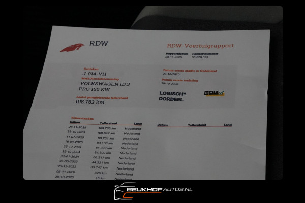 Volkswagen ID.3 First Plus 58 kWh Soh 94,7% Camera Navigatie