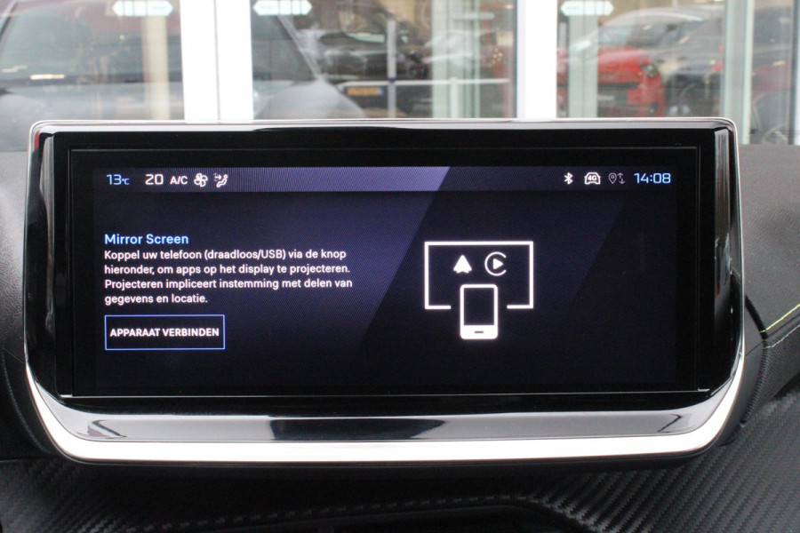Peugeot 208 1.2 Hybrid 145PK e-DCS6 GT | NAVIGATIE | DRAADLOZE APPLE CARPLAY/ANDROID AUTO | CAMERA VOOR + ACHTER | FULL LED KOPLAMPEN | LICHTMETALEN VELGEN 17" | DODEHOEK DETECTIE | DRAADLOZE TELEFOONLADER | KEYLESS ENTRY/START | DAB+ RADIO | ADAPTIVE CRUISE CONTROL |