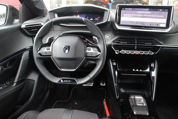 Peugeot 208 1.2 Hybrid 145PK e-DCS6 GT | NAVIGATIE | DRAADLOZE APPLE CARPLAY/ANDROID AUTO | CAMERA VOOR + ACHTER | FULL LED KOPLAMPEN | LICHTMETALEN VELGEN 17" | DODEHOEK DETECTIE | DRAADLOZE TELEFOONLADER | KEYLESS ENTRY/START | DAB+ RADIO | ADAPTIVE CRUISE CONTROL |