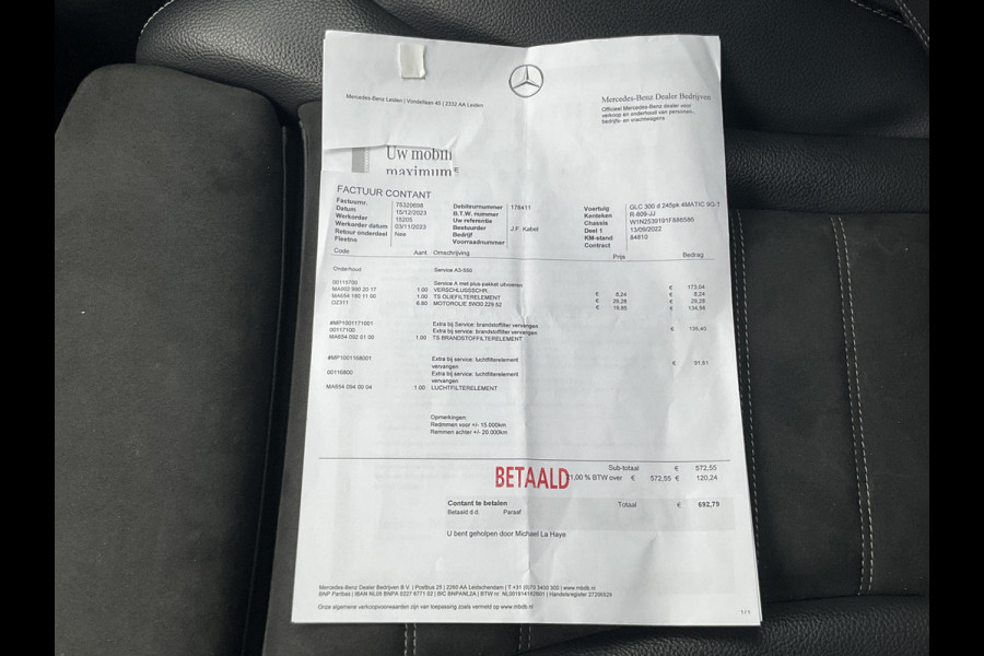 Mercedes-Benz GLC 300d 4MATIC AMG Premium Burmester Camera Stoelverw. Topstaat