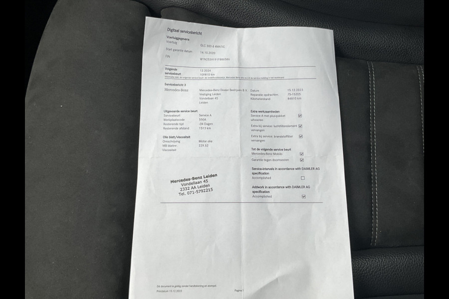 Mercedes-Benz GLC 300d 4MATIC AMG Premium Burmester Camera Stoelverw. Topstaat