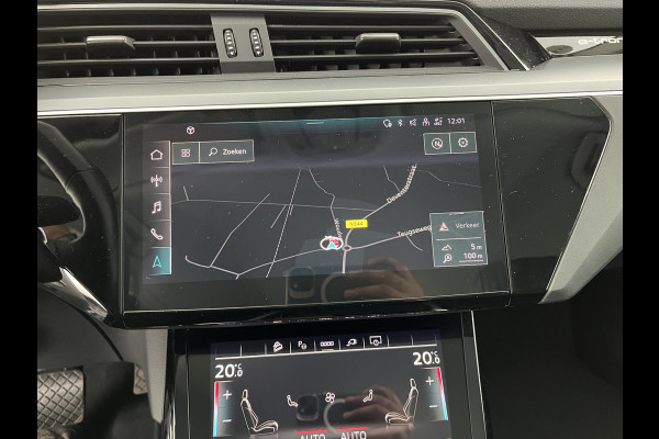 Audi e-tron 55 quattro Advanced edition Plus 95 kWh [3-Fase] {SOH-93%} (INCL-BTW) Aut.*LUXURY-LEATHER | ADAPTIVE-CRUISE | FULL-LED | DIGI-COCKPIT | KEYLESS | MEMORY-PACK | CAMERA | NAVI-FULLMAP | SHIFT-PADDLES | DAB+ | HEATED-COMFORTSEATS | DRIVE-SELECT | 20''AL