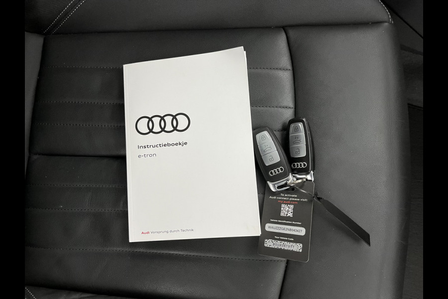 Audi e-tron 55 quattro Advanced edition Plus 95 kWh [3-Fase] {SOH-93%} (INCL-BTW) Aut.*LUXURY-LEATHER | ADAPTIVE-CRUISE | FULL-LED | DIGI-COCKPIT | KEYLESS | MEMORY-PACK | CAMERA | NAVI-FULLMAP | SHIFT-PADDLES | DAB+ | HEATED-COMFORTSEATS | DRIVE-SELECT | 20''AL