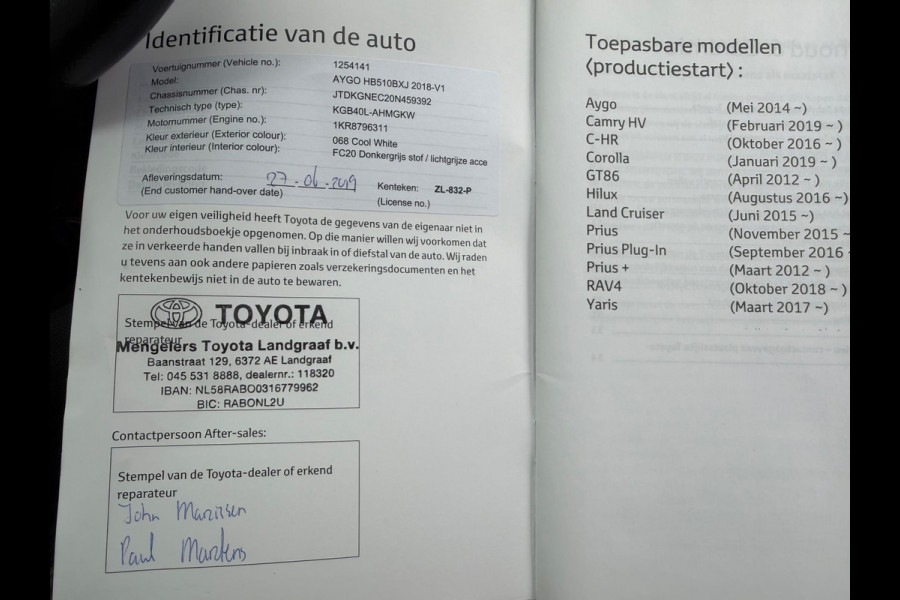 Toyota Aygo 1.0 VVT-i x-cite, NAP, CarPlay, Camera, Climate