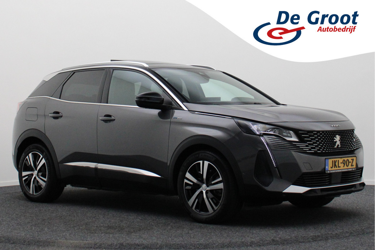 Peugeot 3008 1.6 HYbrid 225 GT Panoramadak, ACC, Camera, Apple Carplay, Sfeerverlichting, LED, DAB, 18''