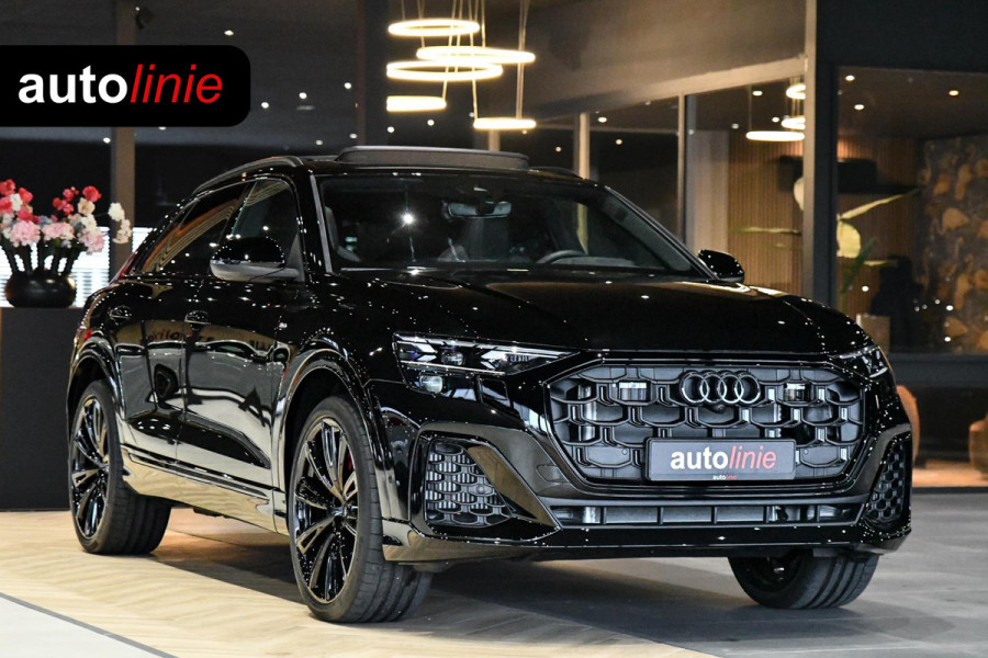 Audi Q8 60 TFSI e quattro Pro Line S Competition. RS Zetels, 4W Sturing, Softclose, Pano, Laser, B&O, 360 3D, Trekh, Keyless, 23"!