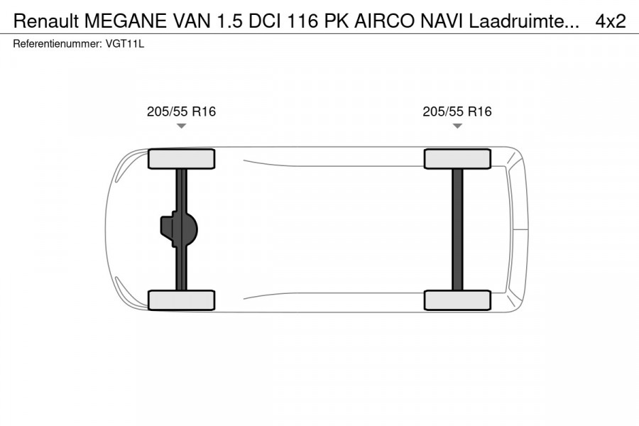 Renault Mégane VAN 1.5 DCI 116 PK AIRCO NAVI Laadruimte inrichting.