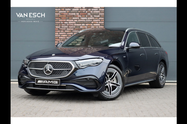 Mercedes-Benz E-Klasse Estate 300 e Premium+ AMG Line | Airmatic | Hyperscreen | Distronic+ | Memory | Massage | Burmester | Stoelventilatie | 3D-Display | HUD | Verwarmd Stuurwiel | Trekhaak | Digital Light |