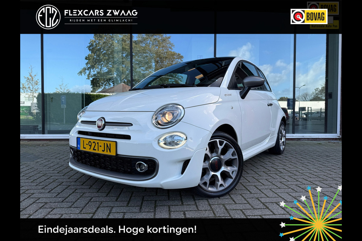 Fiat 500 1.0 Hybrid Sport - Navi - Climate - Panodak - Parkeerhulp - Org.NL