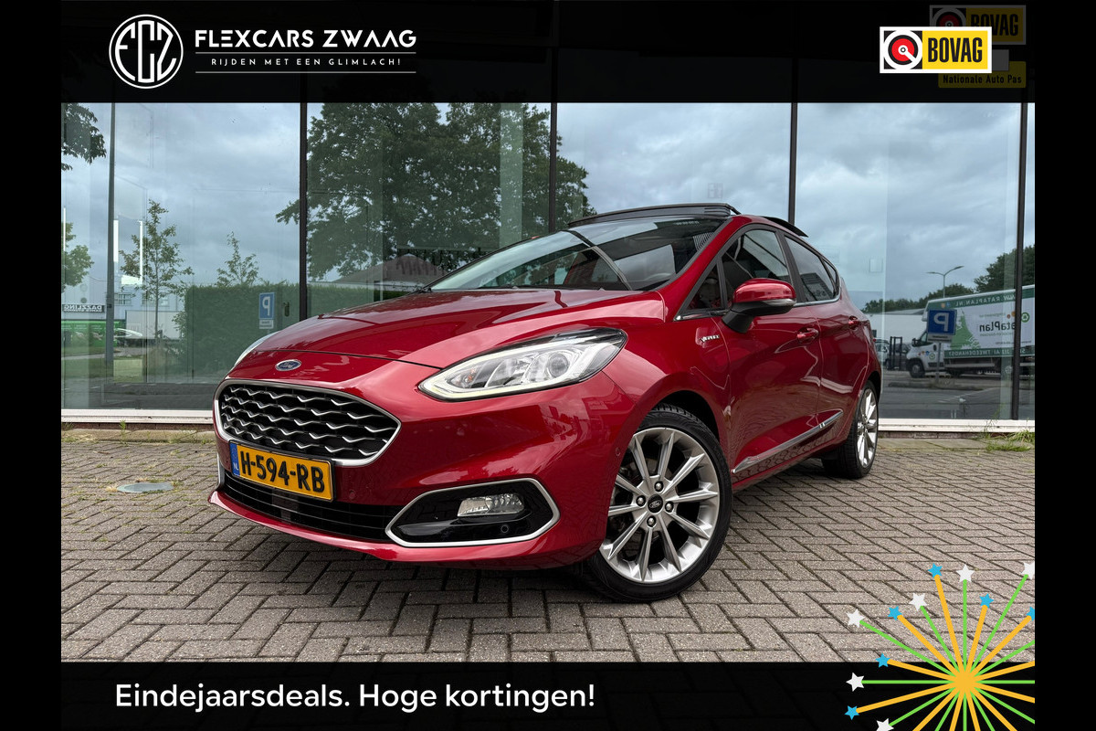 Ford Fiesta 1.0 EcoBoost 125pk Vignale - Schuif/panorama - Leder - Navi - Org.NL
