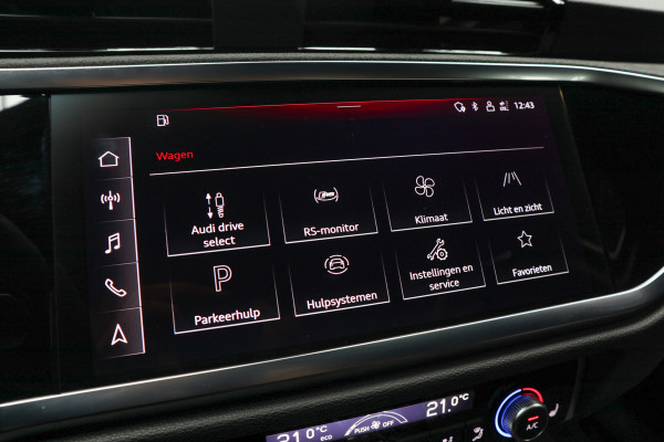 Audi RSQ3 Sportback TFSI RS 360° Panorama ACC Sonos Memory Leer Navi Sonos Climate voor en achter PDC 21" LM velgen Fabrieksgarantie t/m 2029!