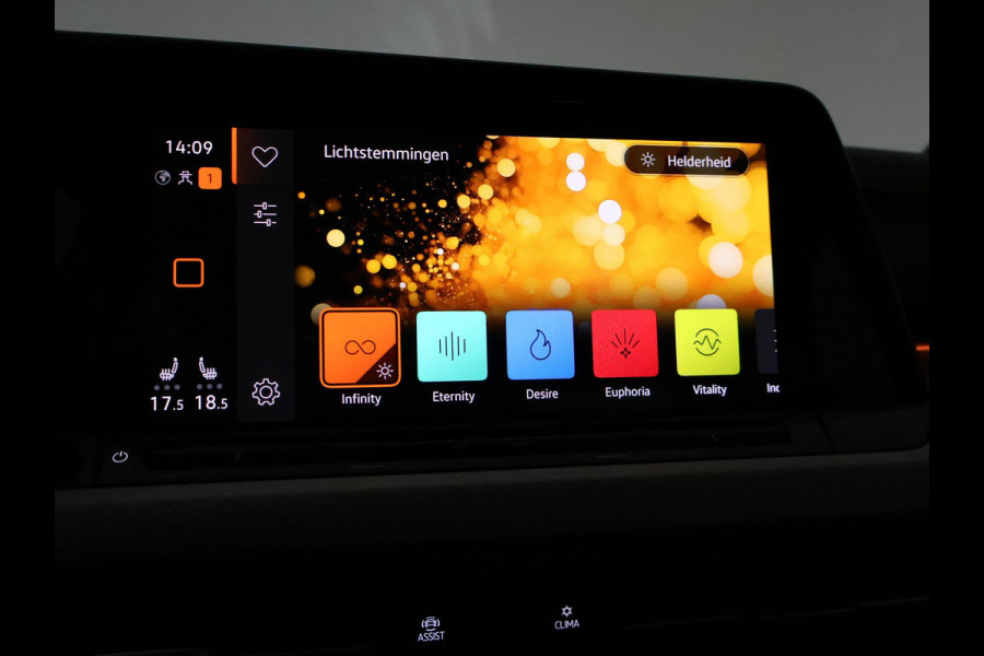 Volkswagen Golf 1.0 eTSI DSG + VIRTUAL COCKPIT | SFEERVERLICHTING | STUURVERW. / STOELVERW. | CAMERA | ADAPTIVE CRUISE CONTROL